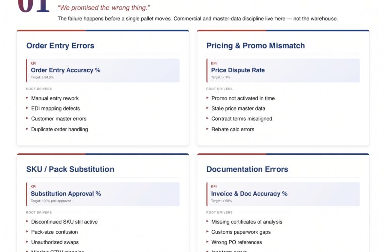 Order Inaccuracy: A Commercial Failure, not a Supply Chain One